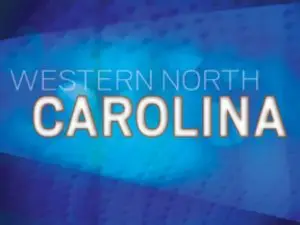 Blue background with "Western North Carolina" text
