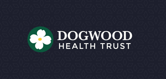 Dogwood Health Trust Logo with dark blue background