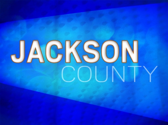 Blue background with "Jackson County" text.