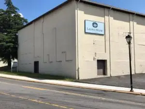Exterior of Laurel House Designs brick building