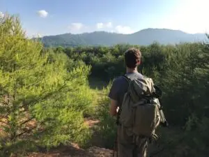 Man hiking