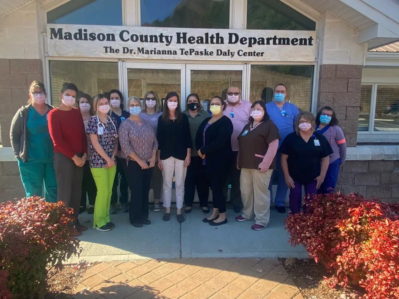 Group photo of healthcare team