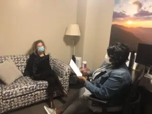 Woman in therapy