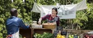 Farmers market stall