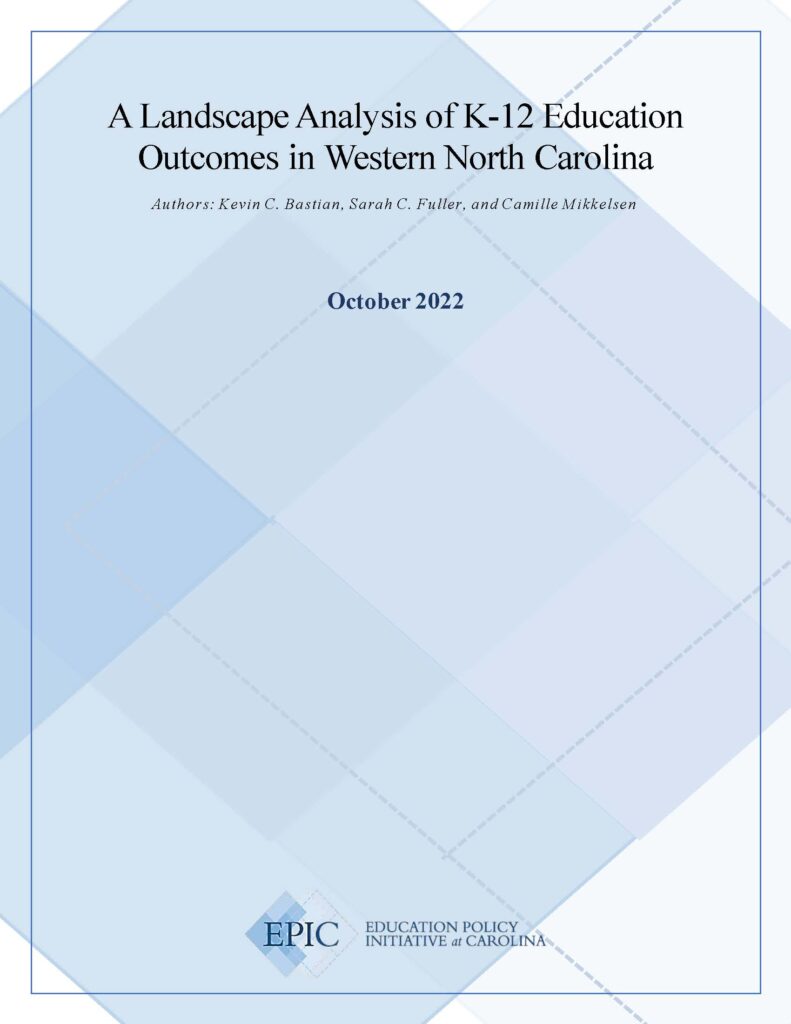 Landscape Analysis of k-12 Education Outcomes in WNC cover