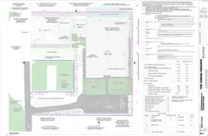 Site plan blueprints