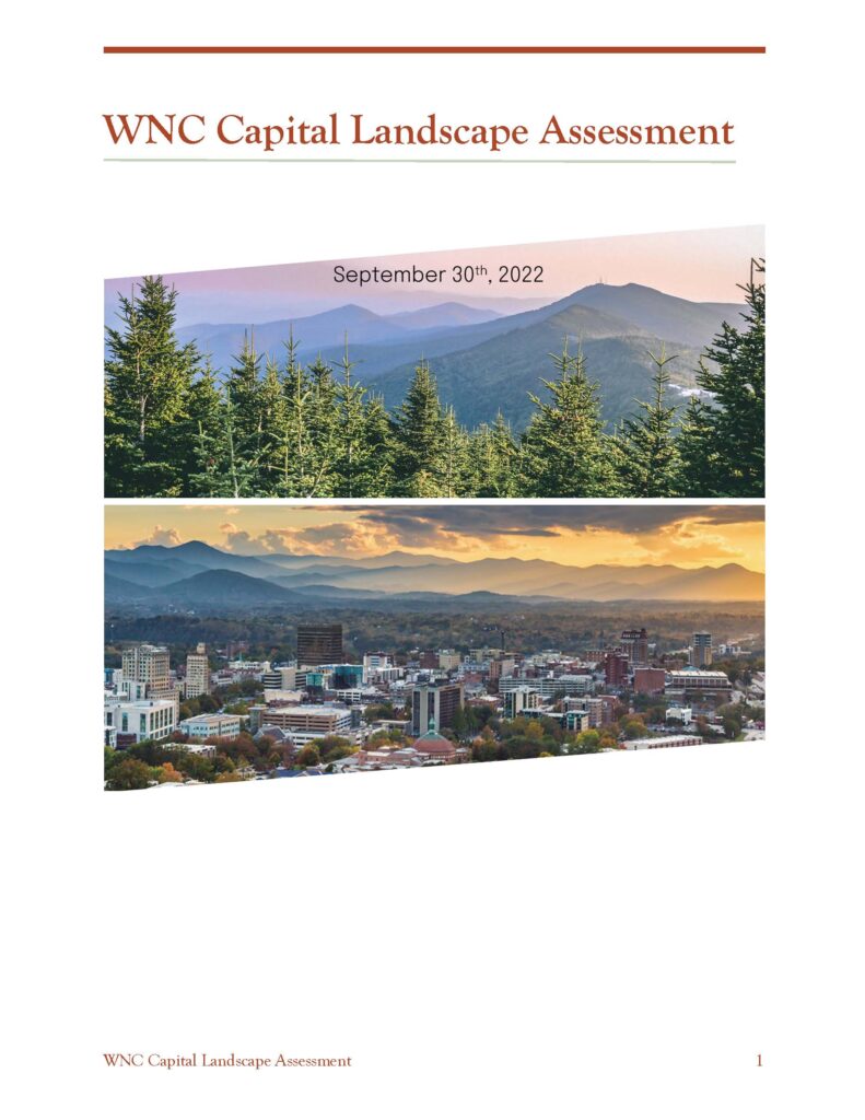 WNC Capital Landscape Assessment cover