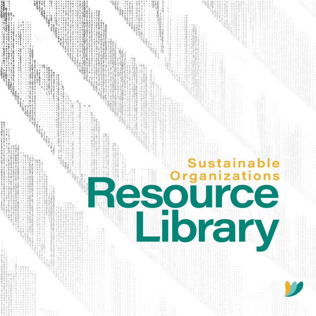 Sustainable Organizations Resource Library banner