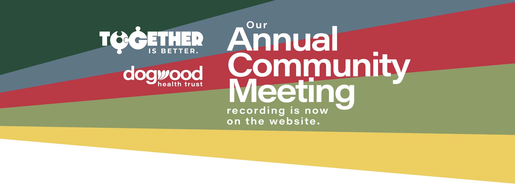 Annual Community Meeting banner