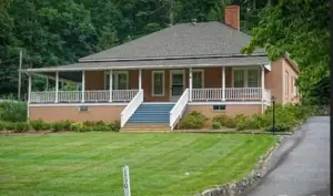 Brick house with porch