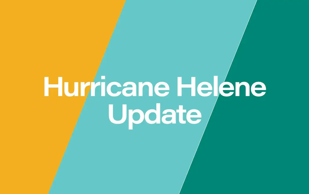 Partner Update: Hurricane Helene