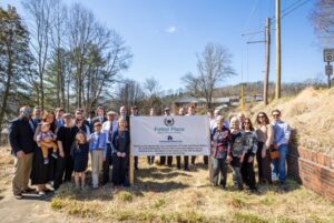 A dedication was recently held for Patton Place.