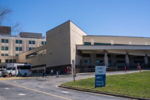 The Charles George Department of Veterans Affairs Medical Center in Asheville, North Carolina on March 18, 2025.