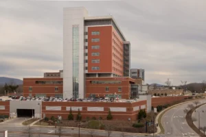 Mission Hospital in Asheville, seen here on March 9, 2025. The hospital is part of the Mission Health group, owned by HCA. Colby Rabon / Carolina Public Press