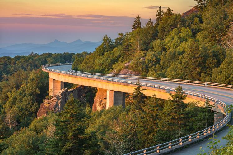 a section of the Blue Ridge Parkway
